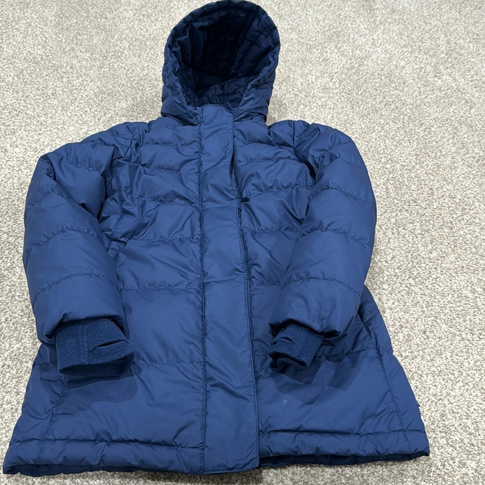 Athleta Girl Long Down Jacket Size L(12).
